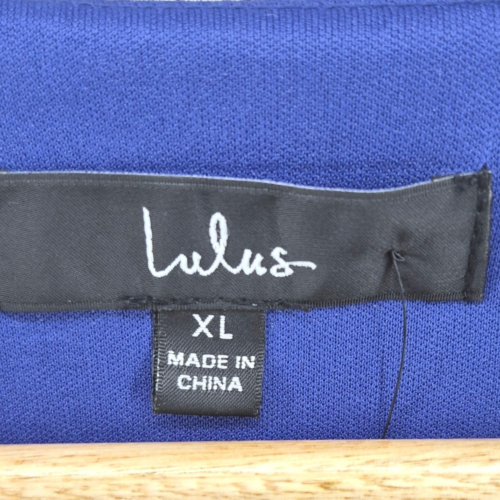 Lulus My Whole Heart Royal Blue Wrap Dress High-Low Maxi XL NWT Wedding Guest - Picture 7 of 15